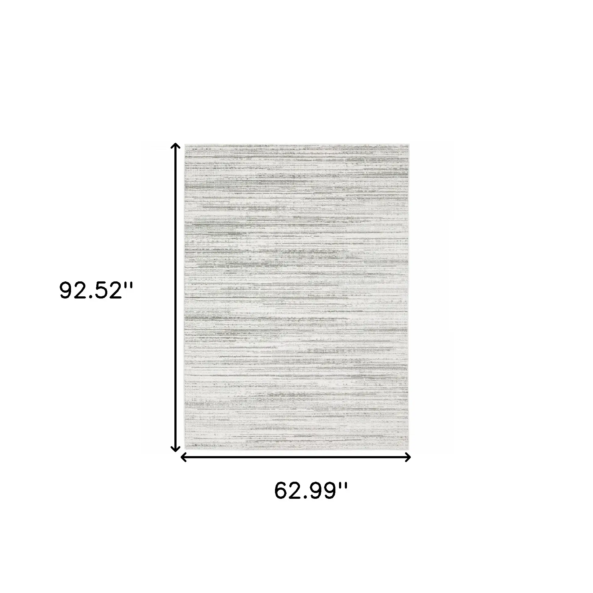 5' X 8' White And Grey Abstract Power Loom Stain Resistant Area Rug - Image 3