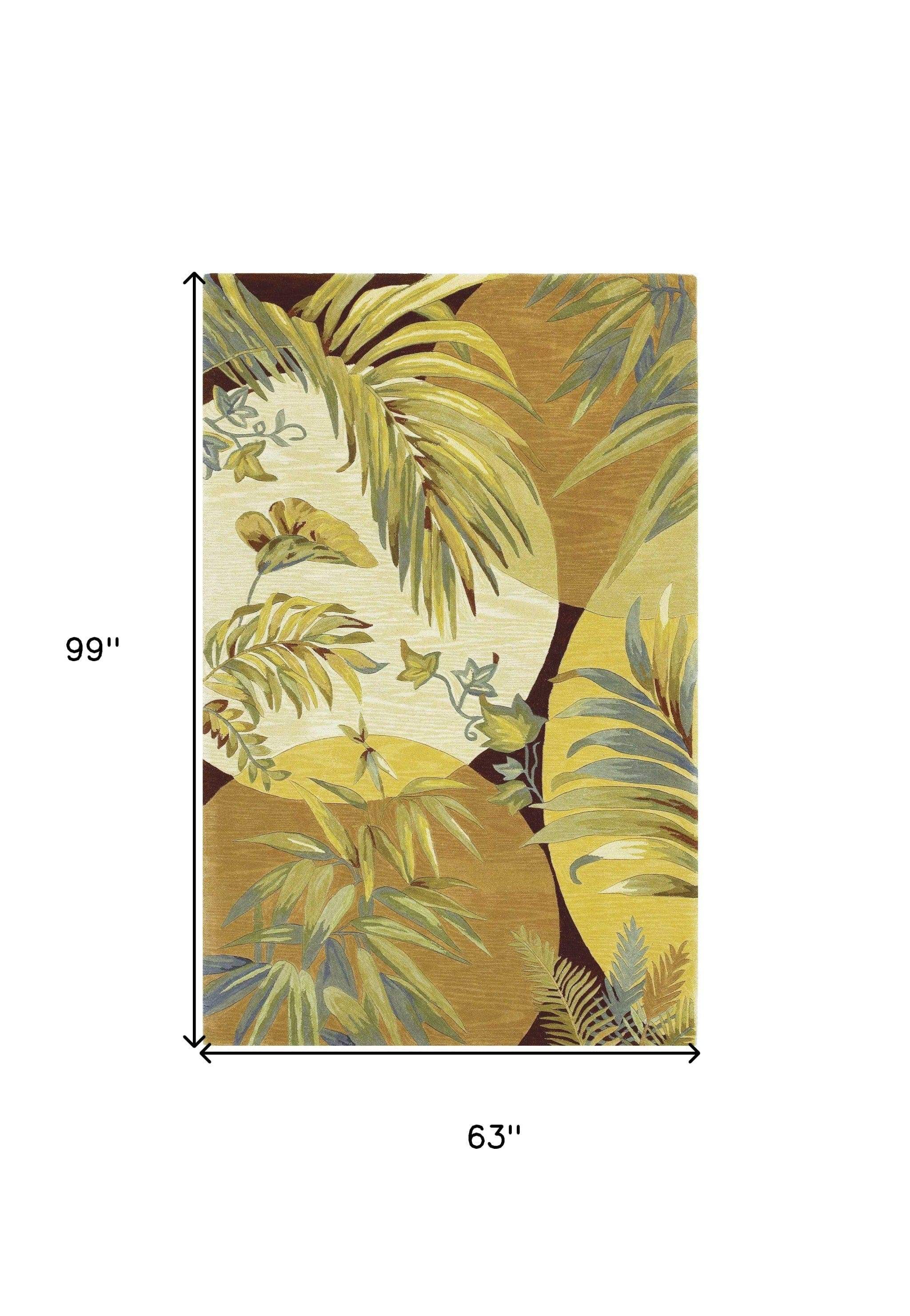 5' X 8' Wool Coral Or Ivory Area Rug - Image 3