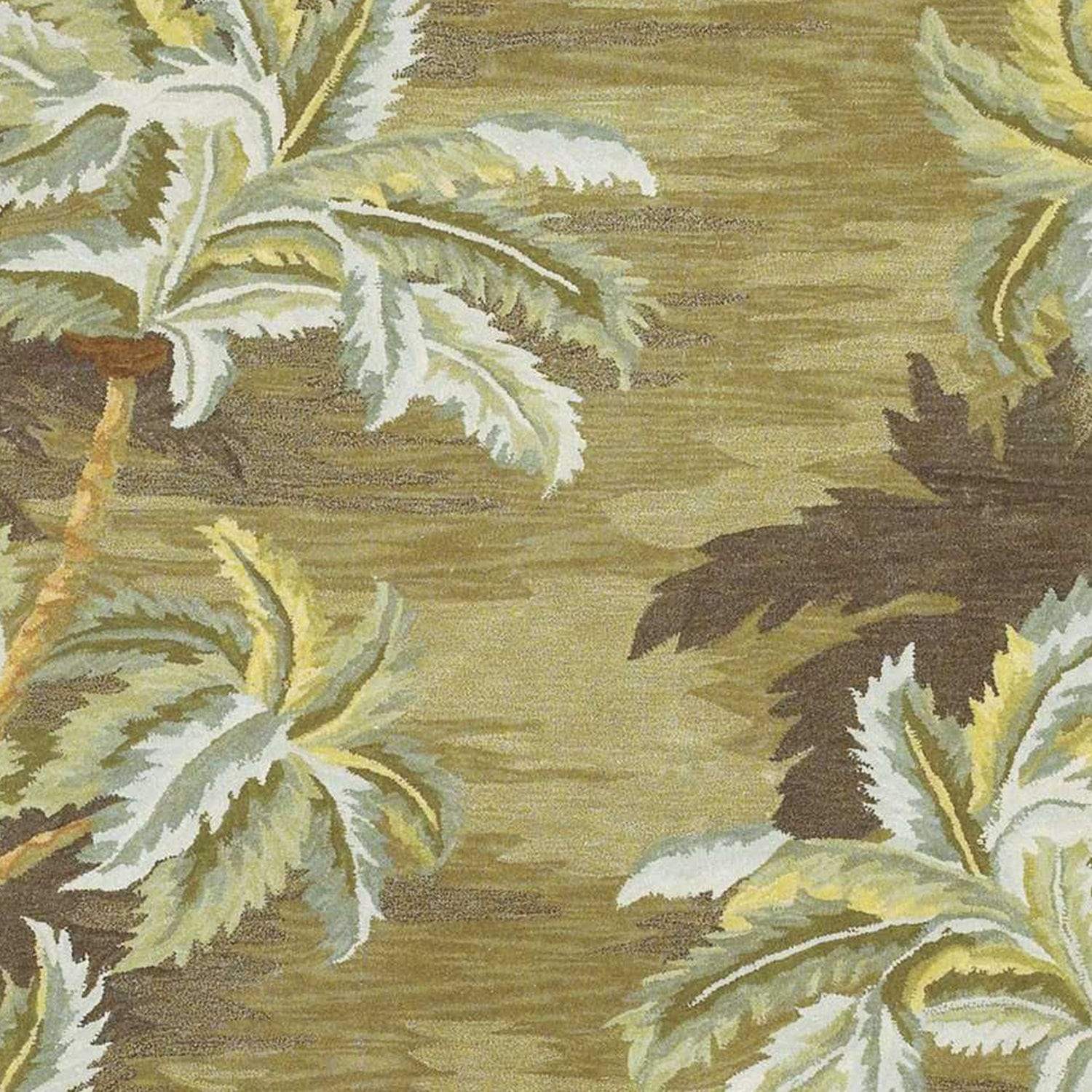 5' X 8'  Wool Moss Area Rug - Image 3