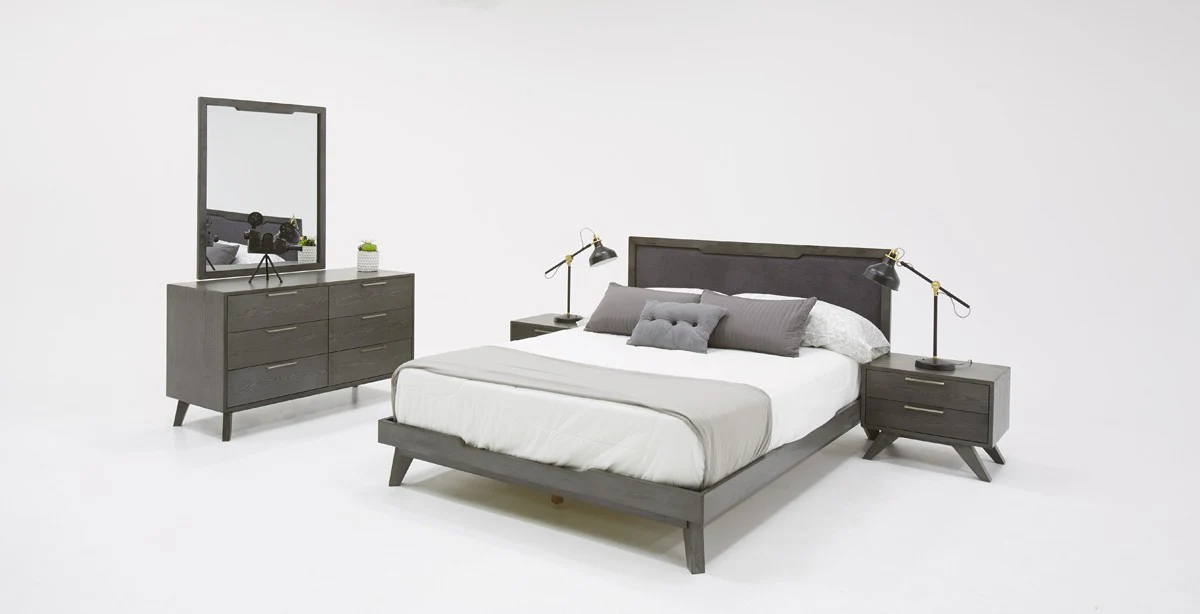 51" Grey Wash Solid Wood Six Drawer Double Dresser - Image 5