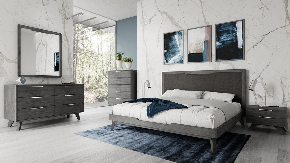 51" Grey Wash Solid Wood Six Drawer Double Dresser - Image 8
