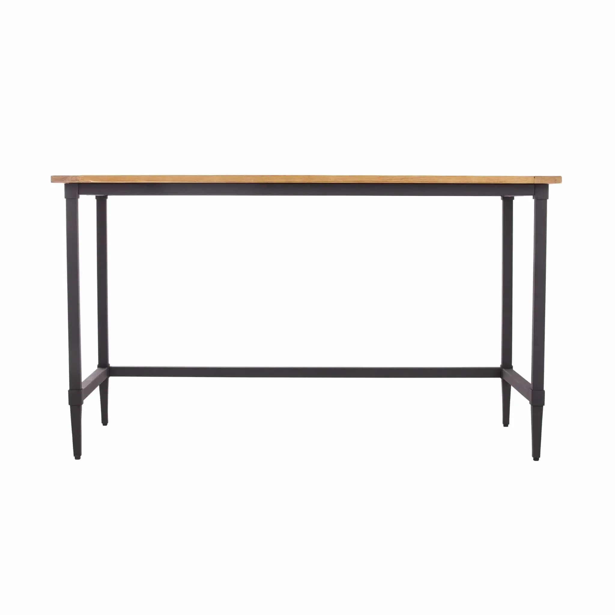 53" Natural And Black Writing Desk - Image 2