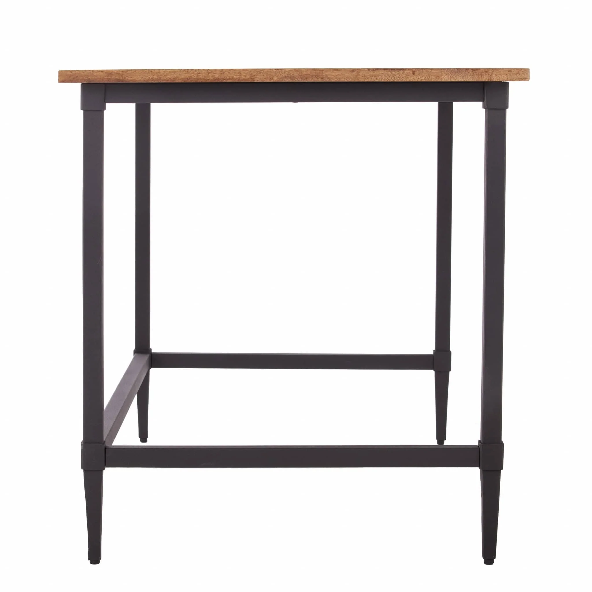 53" Natural And Black Writing Desk - Image 4