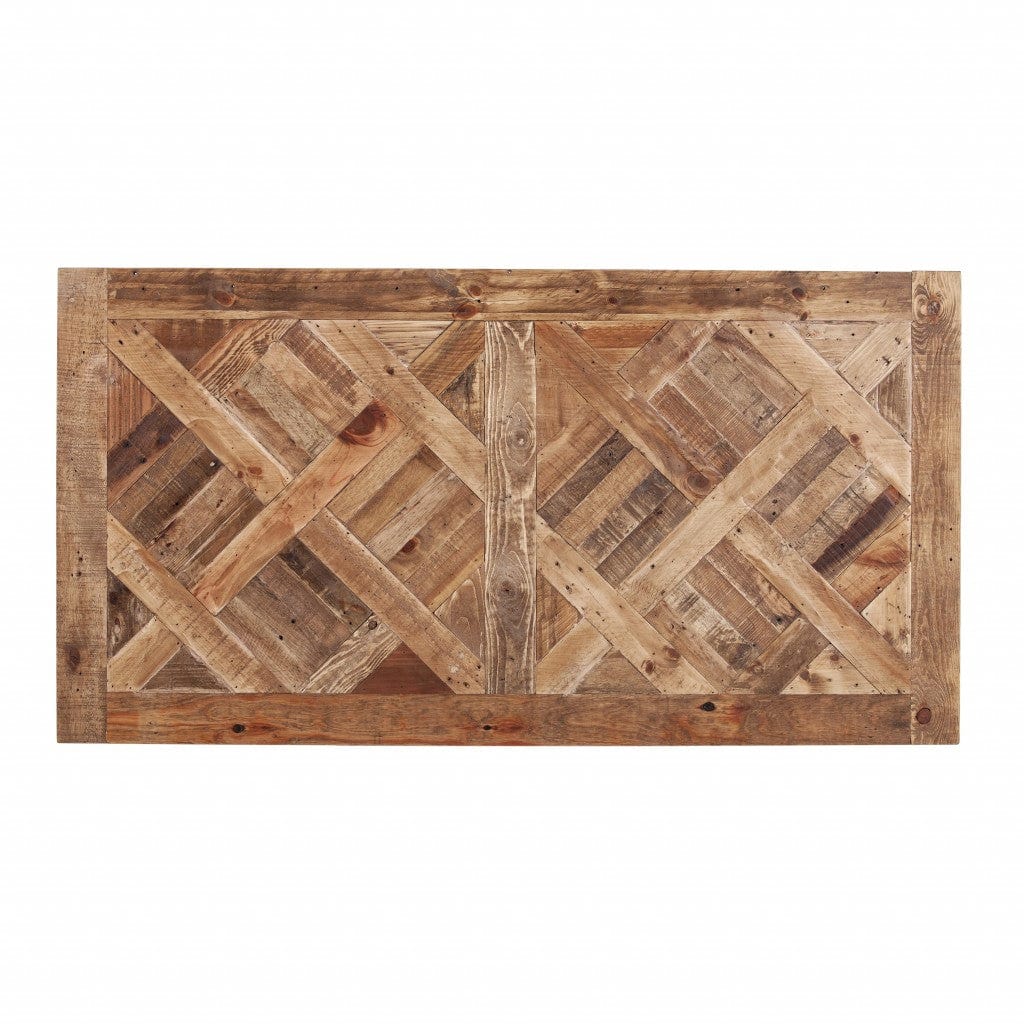 53" Natural And Black Writing Desk - Image 7