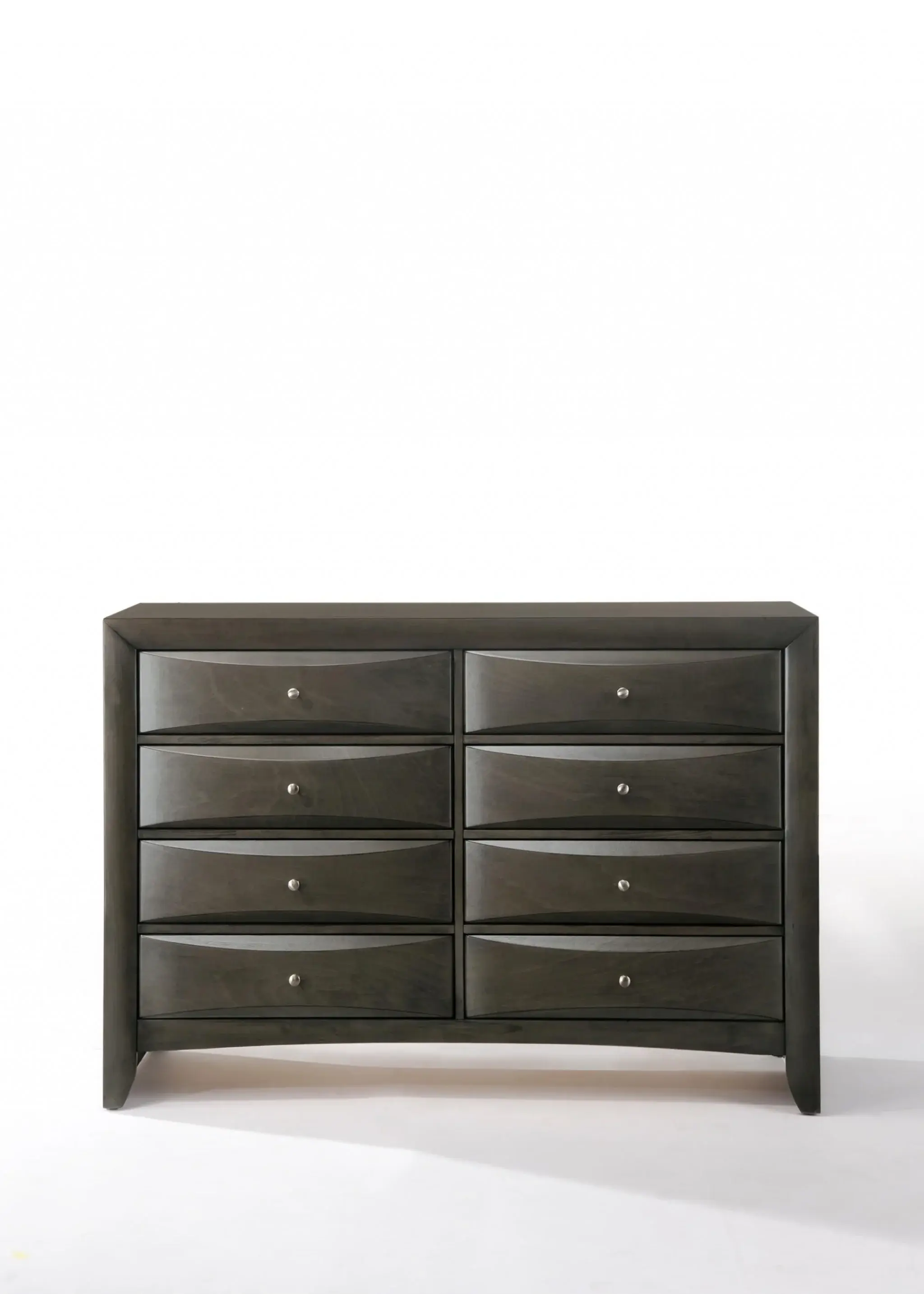 59" Gray Solid Wood Standard Dresser/Chest - Image 2