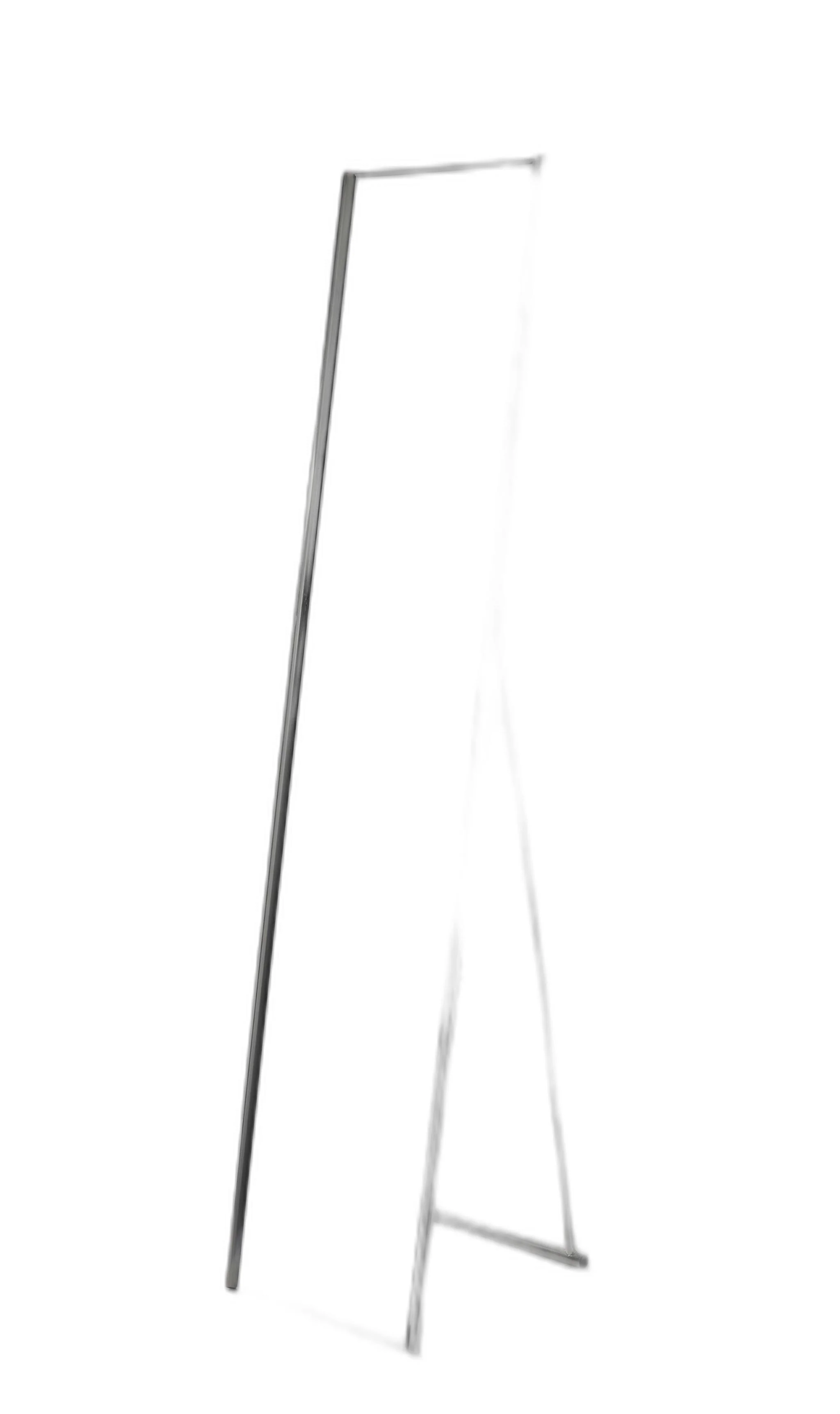 59" Silver Metal Framed Cheval Standing Mirror - Image 2