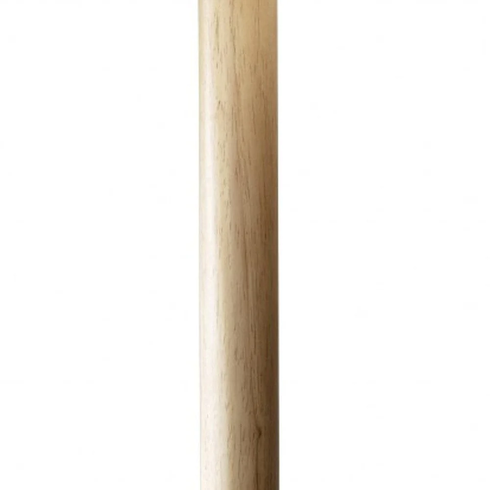 59" Solid Wood Traditional Shaped Floor Lamp With White Drum Shade - Image 4