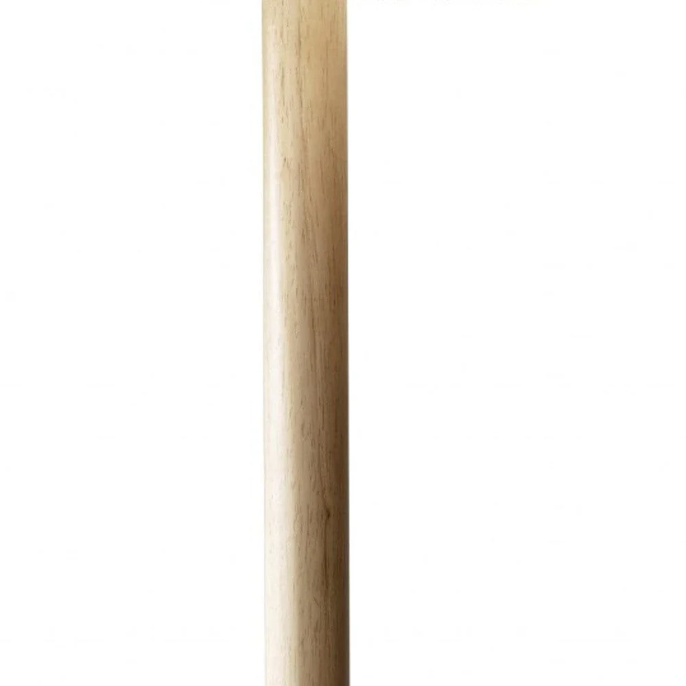 59" Solid Wood Traditional Shaped Floor Lamp With White Drum Shade - Image 6