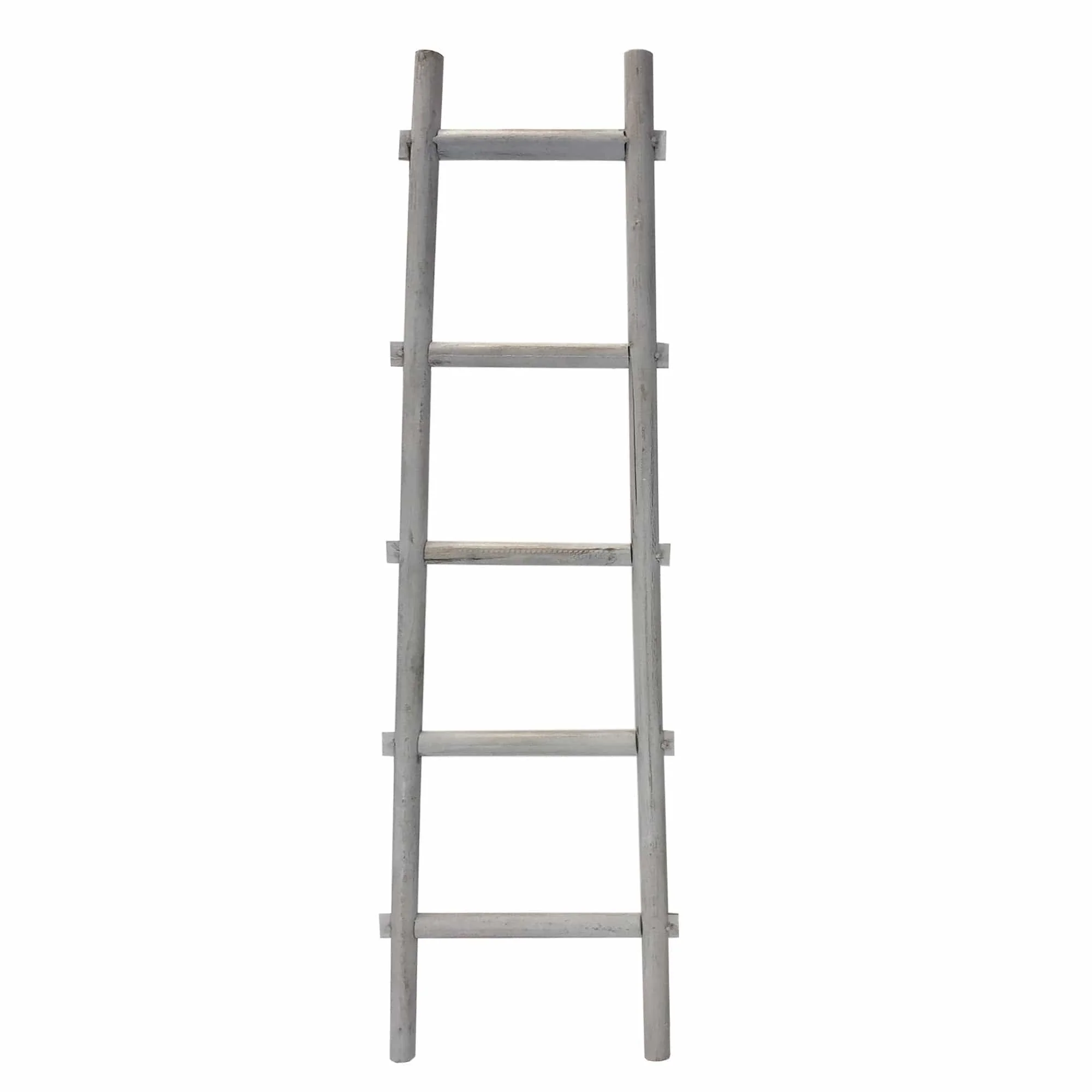 59" X 18" X 2" Grey Decorative Ladder Shelve - Image 2