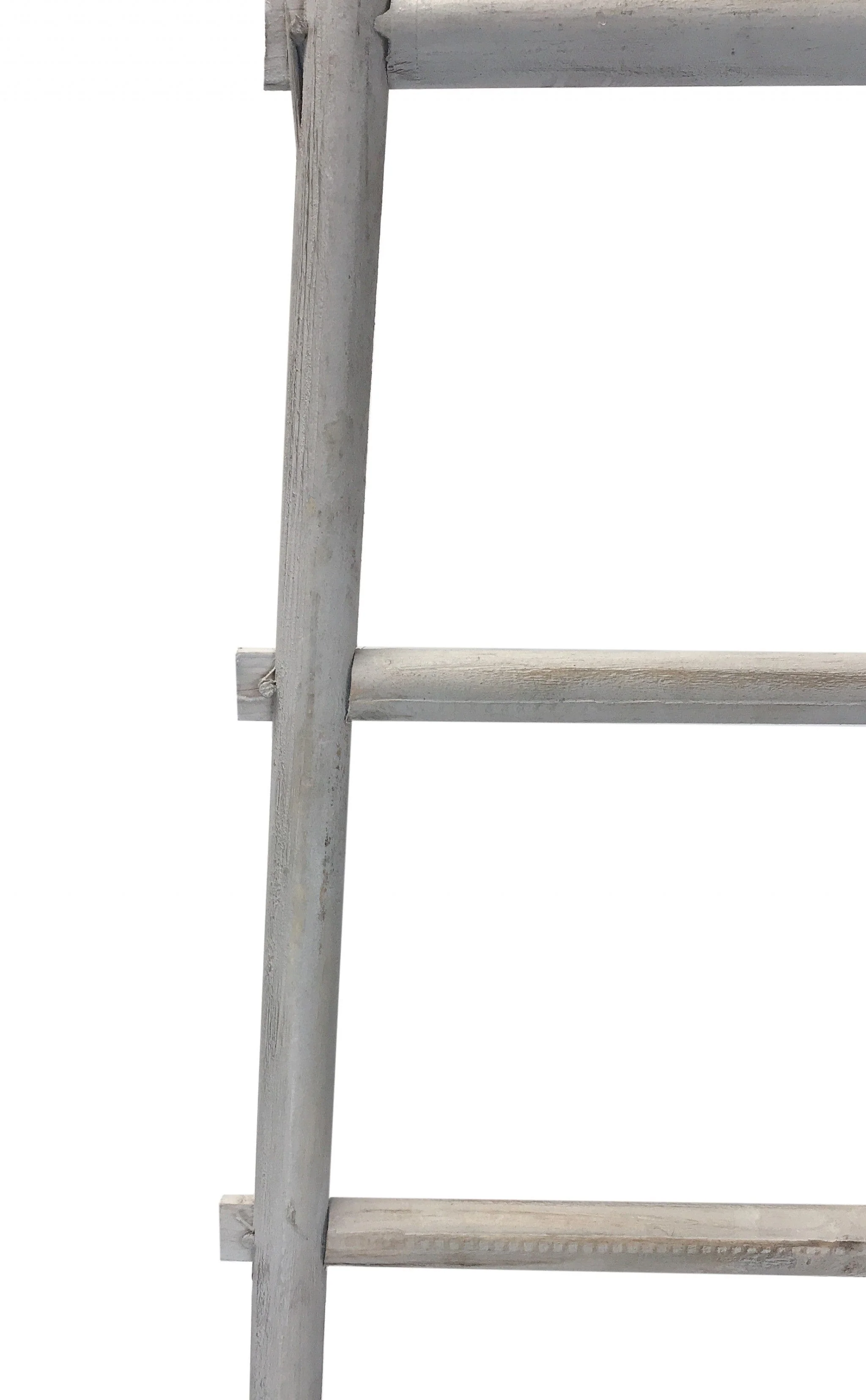 59" X 18" X 2" Grey Decorative Ladder Shelve - Image 3