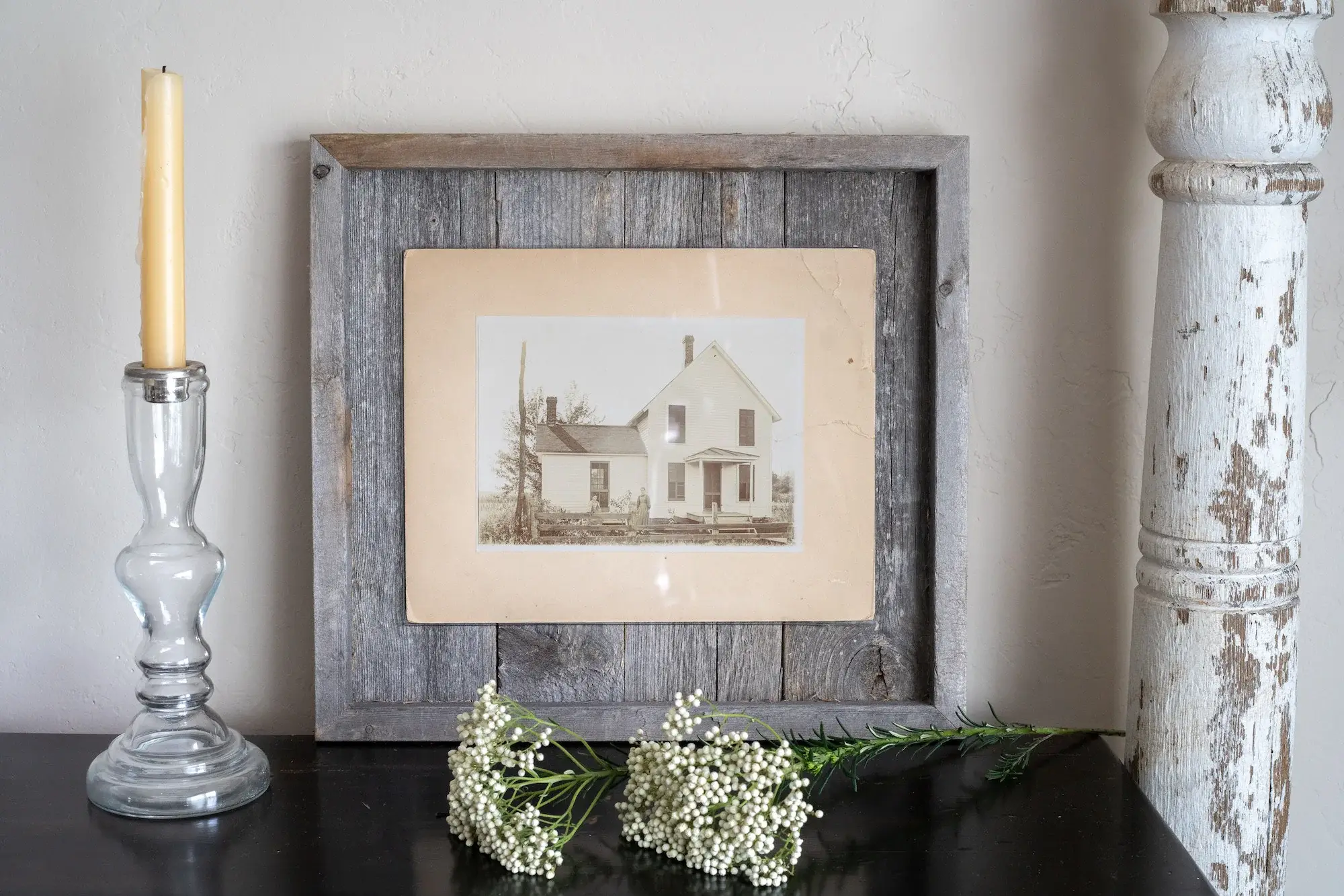 5X7 Natural Weathered Grey Picture Frame With Plexiglass Holder - Image 6