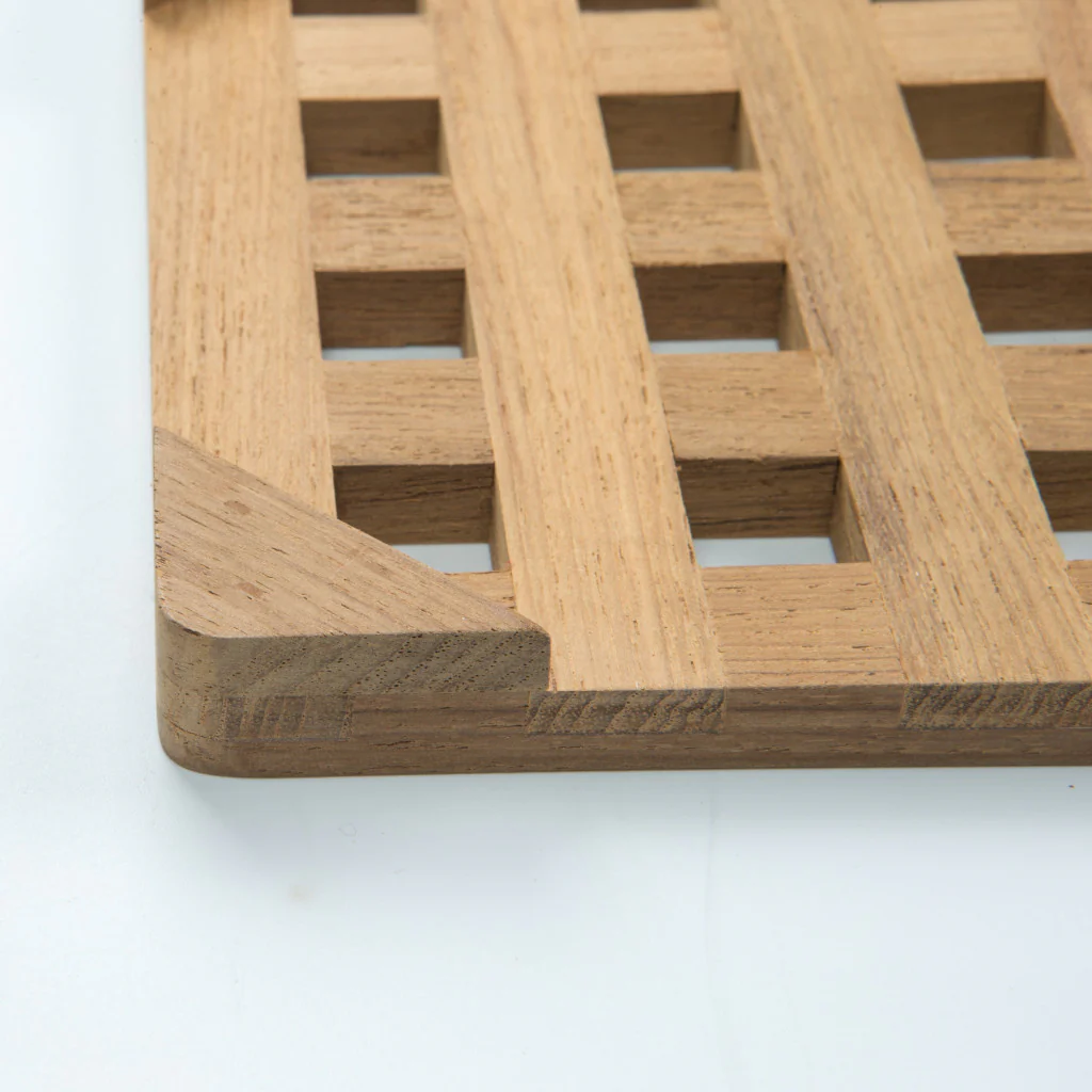 6.00 " Square Wood Trivet - Image 3
