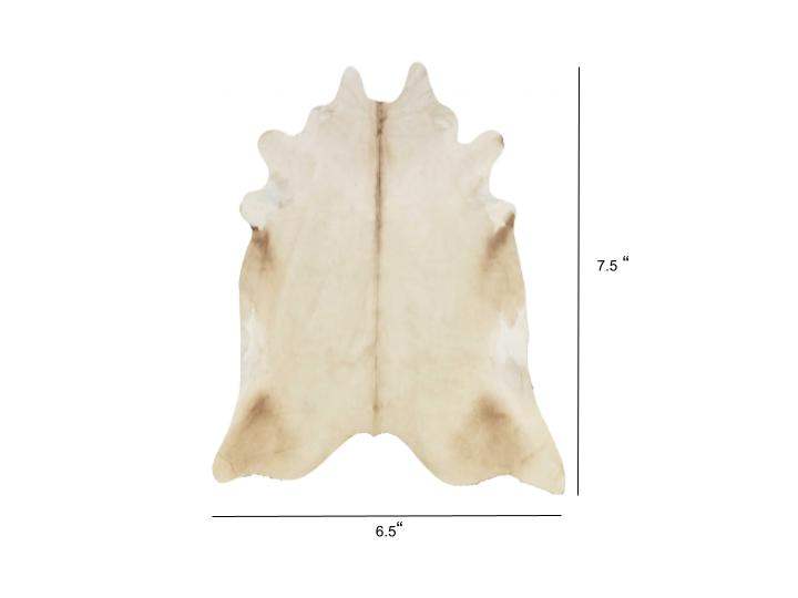 6.5 Ft  Champagne Brindled Cowhide Rug - Image 5