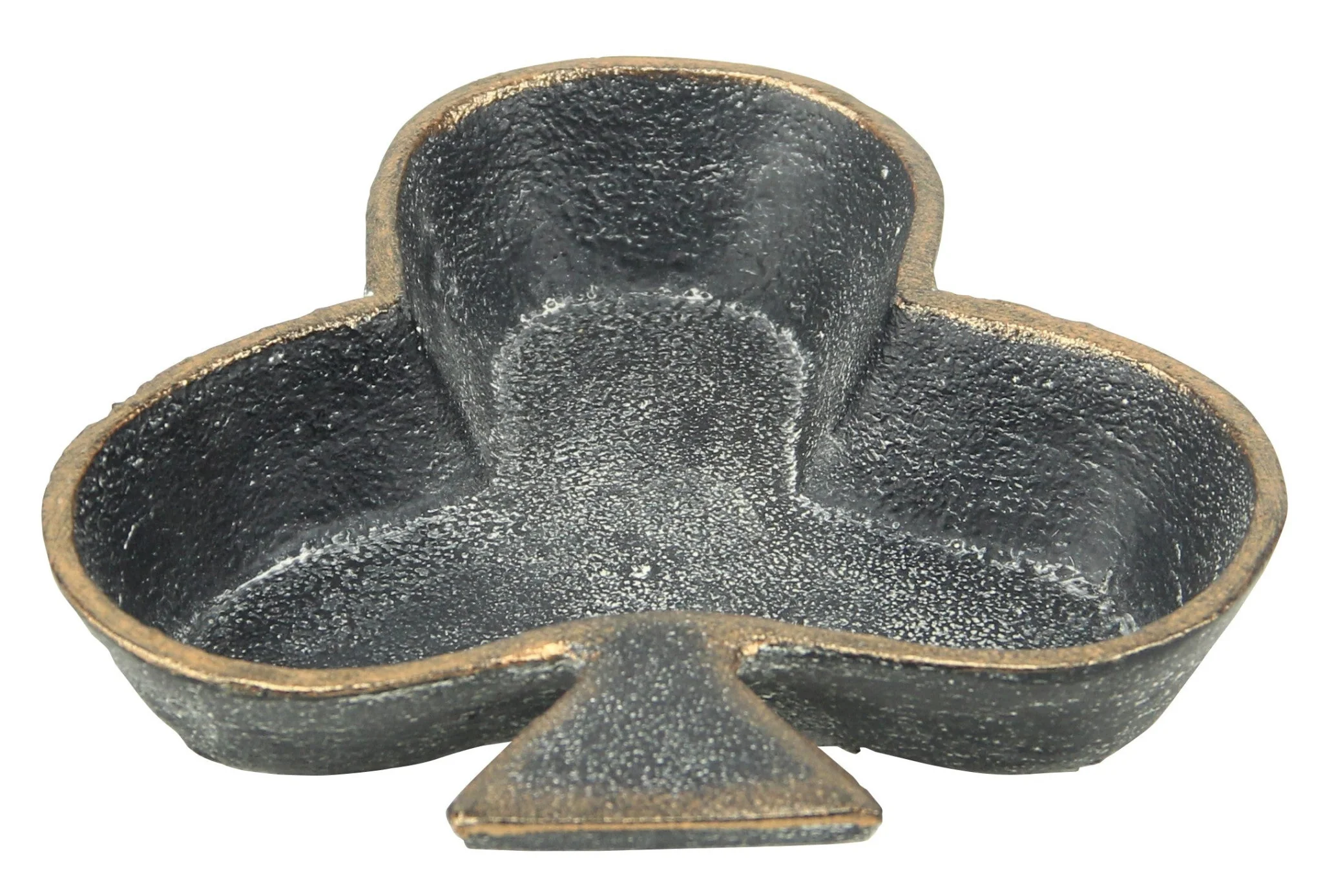 6" Black and Gold Club Cast Iron Vanity Tray - Image 3