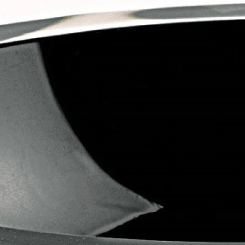 6" Black Mouth Blown Crystal Thick Walled Bowl - Image 4