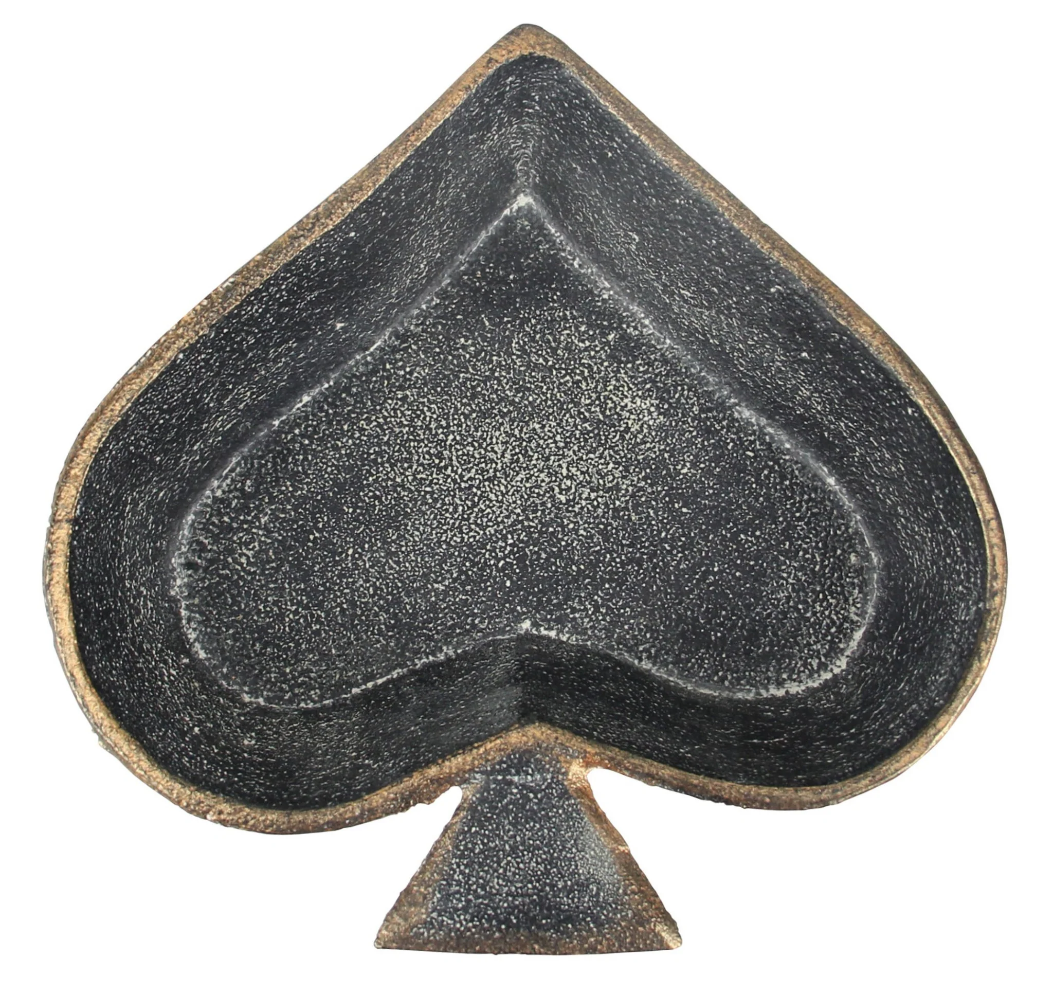 6" Black Novelty Cast Iron Handmade Vanity Tray - Image 2