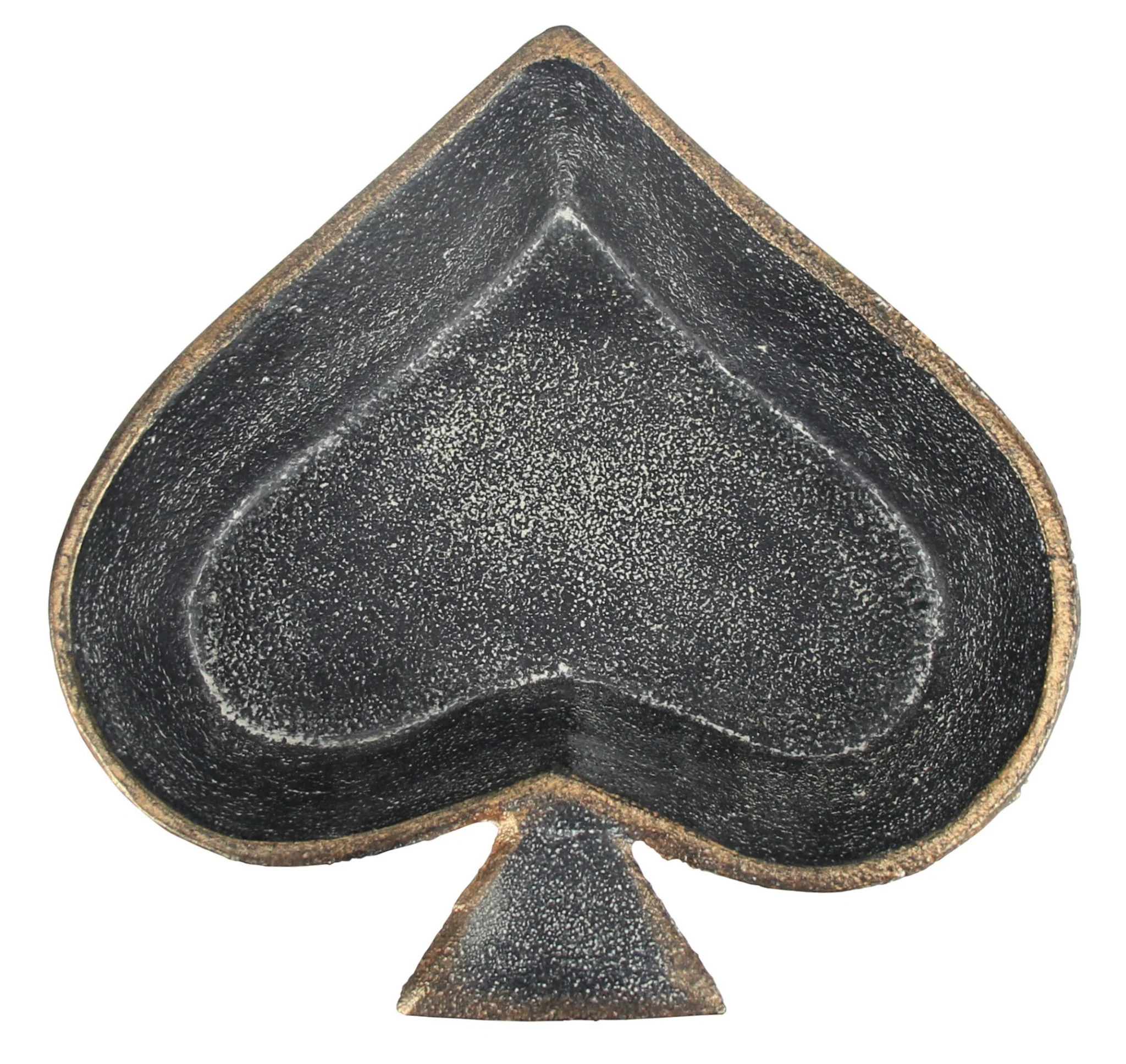 6" Black Novelty Cast Iron Handmade Vanity Tray - Image 3