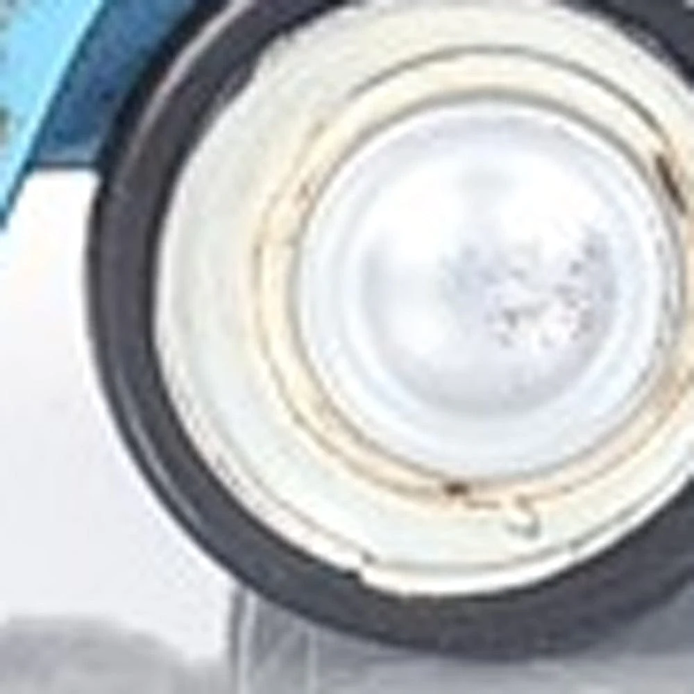 6" Blue And White Metal Volkswagen Bus Sculpture - Image 9