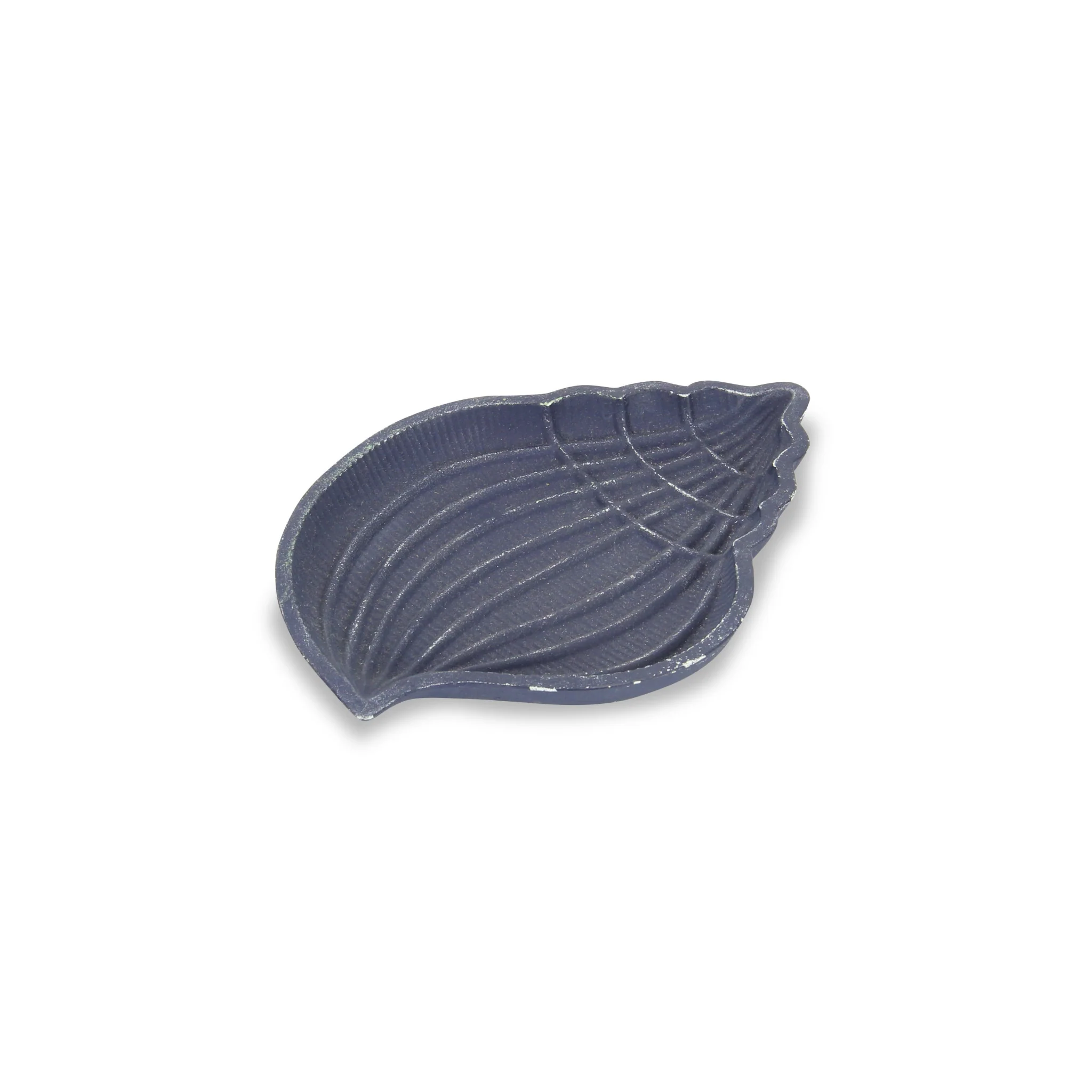 6" Blue Conch Shell Cast Iron Vanity Tray - Image 2