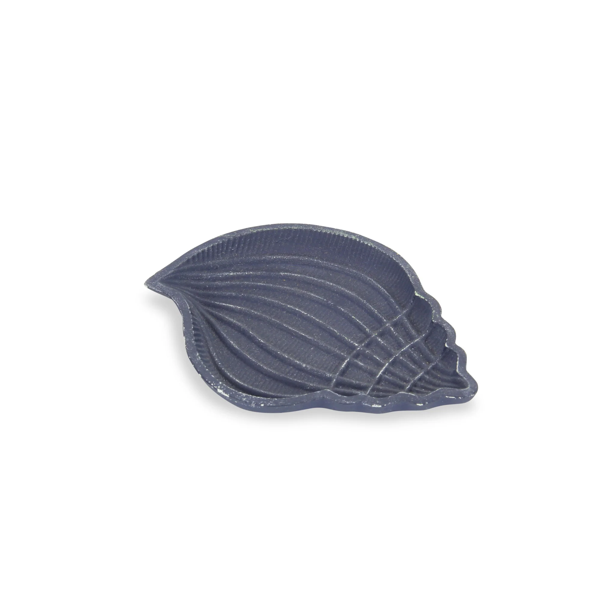 6" Blue Conch Shell Cast Iron Vanity Tray - Image 5