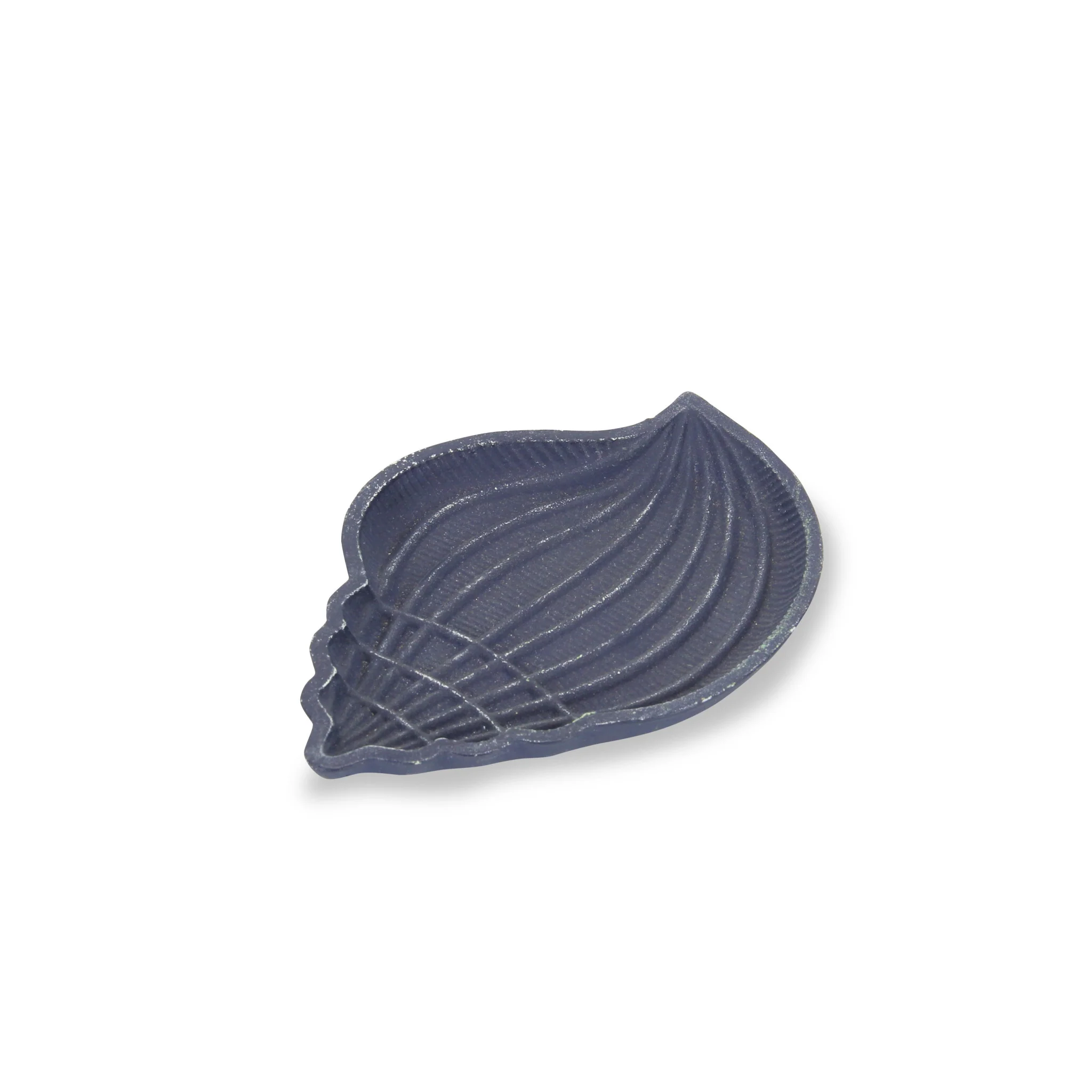 6" Blue Conch Shell Cast Iron Vanity Tray - Image 6