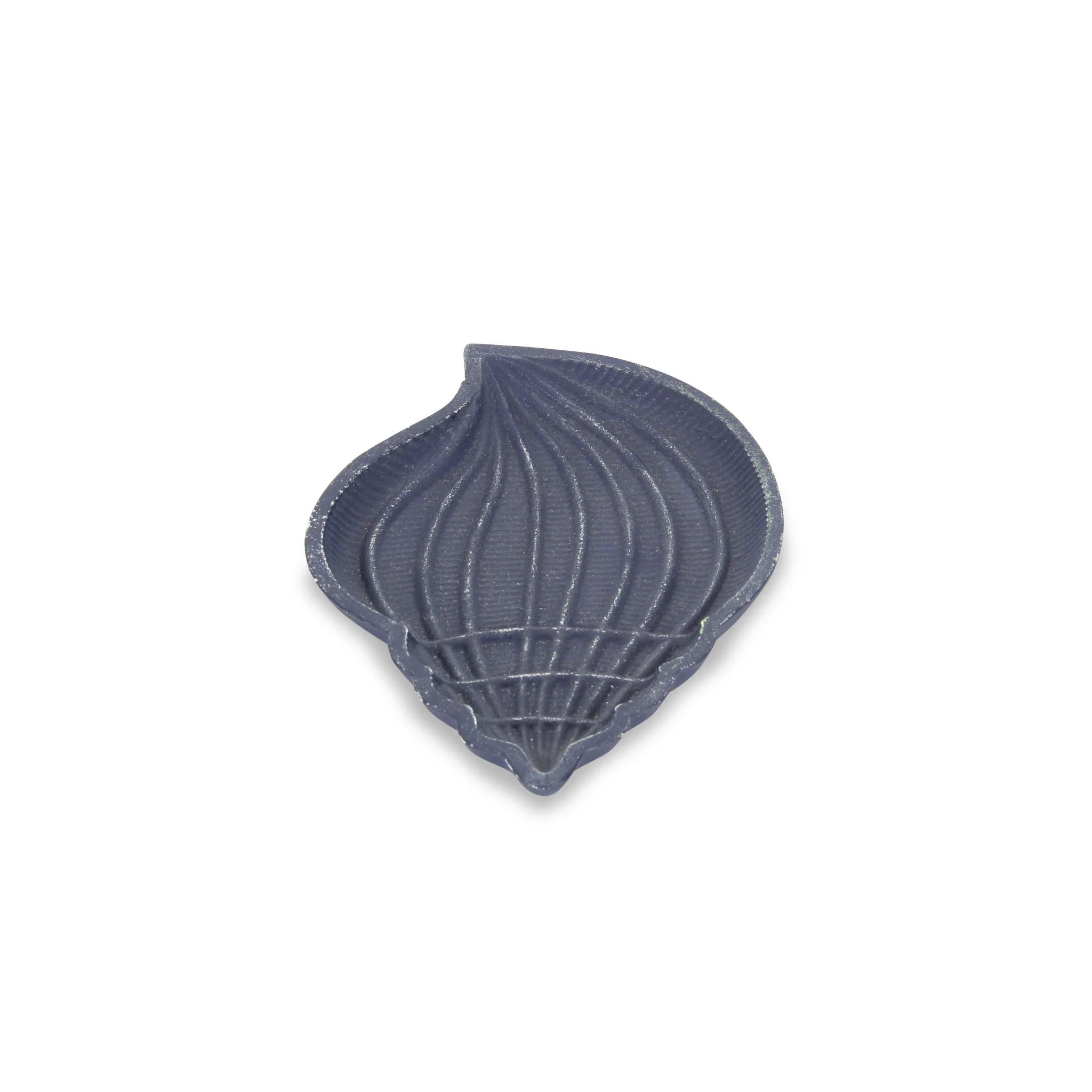 6" Blue Conch Shell Cast Iron Vanity Tray - Image 7