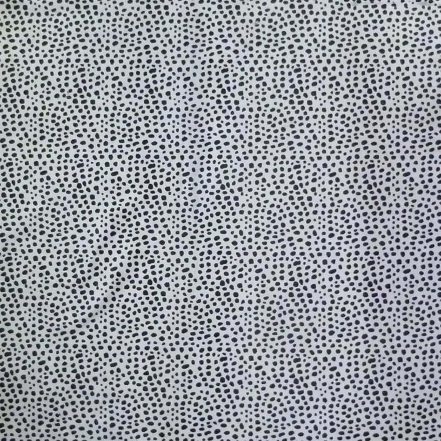 6 Ft Black And White Cheetah Stenciled Cowhide Rug - Image 4