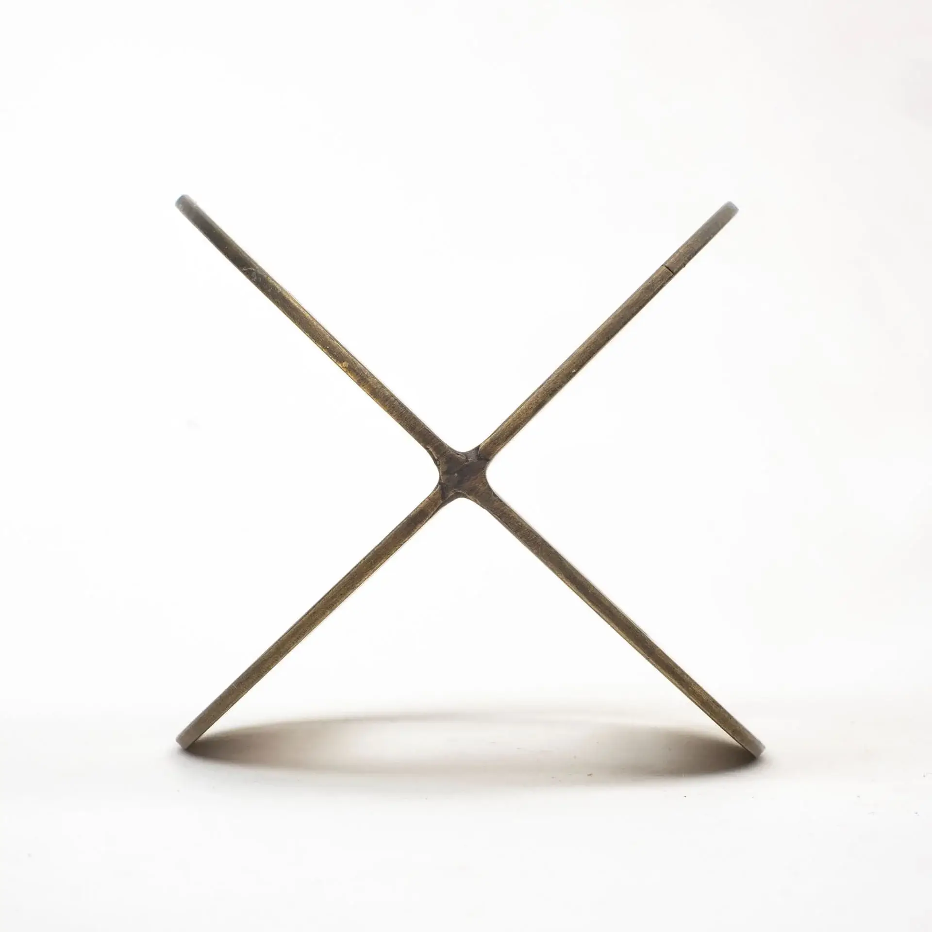 6" Gold Metal Geometric Orb Tabletop Sculpture - Image 5