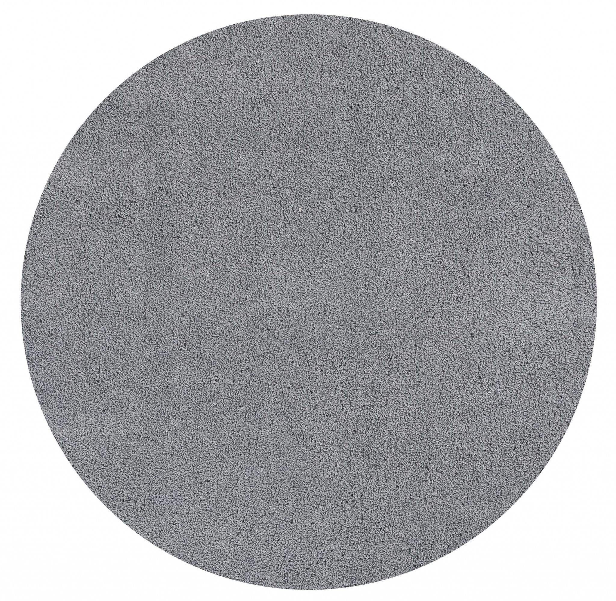 6' Grey Round Indoor Shag Rug - Image 2