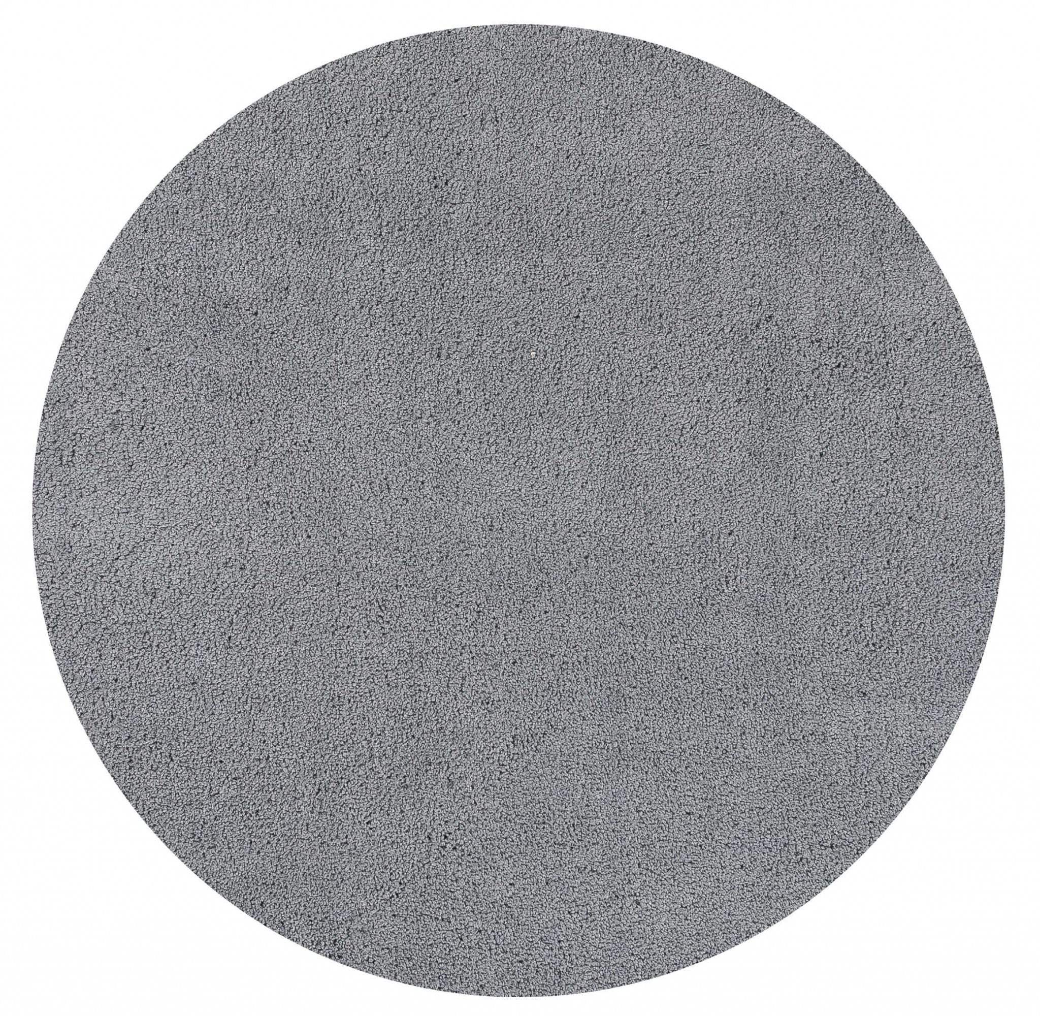 6' Grey Round Indoor Shag Rug - Image 3