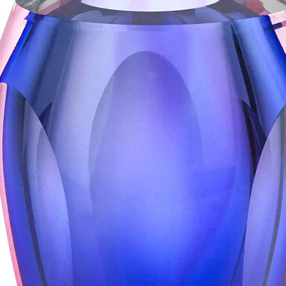 6 Mouth Blown Purple Art Glass Vase - Image 4