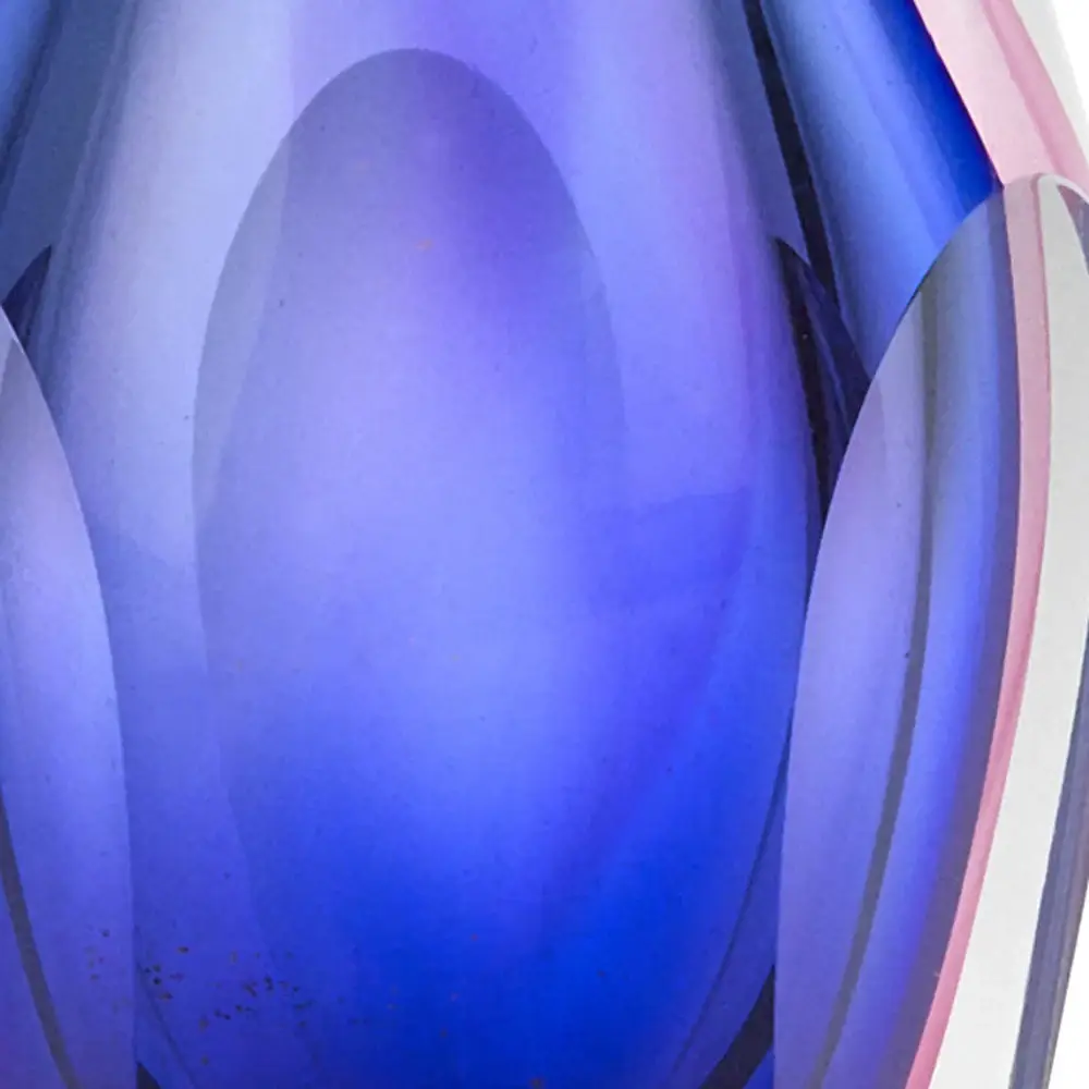6 Mouth Blown Purple Art Glass Vase - Image 5