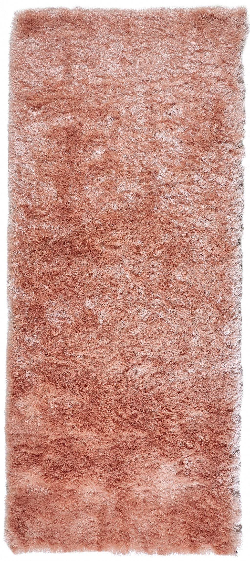 6' Pink Shag Tufted Handmade Runner Rug - Image 2