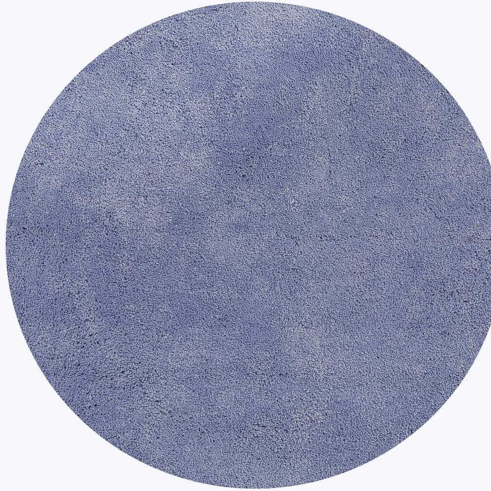 6' Purple Round Indoor Shag Rug - Image 2