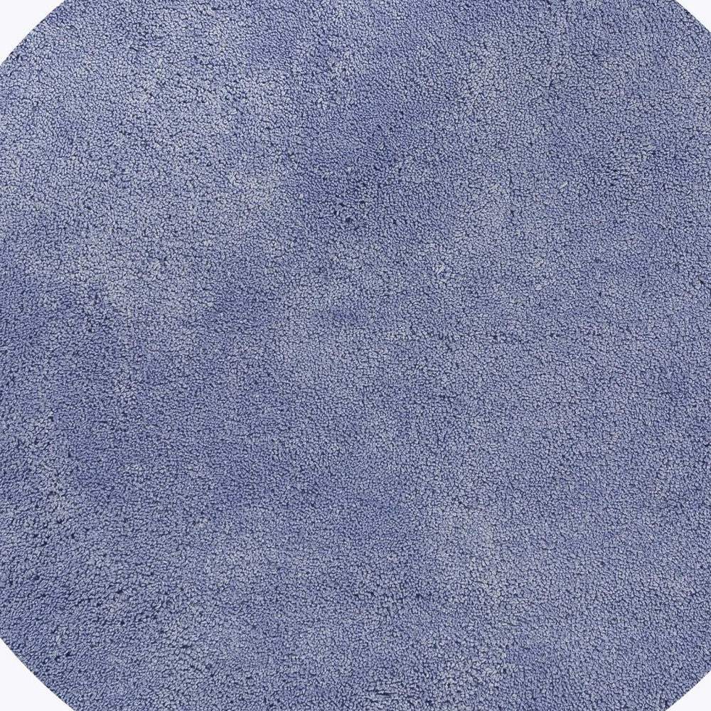 6' Purple Round Indoor Shag Rug - Image 4