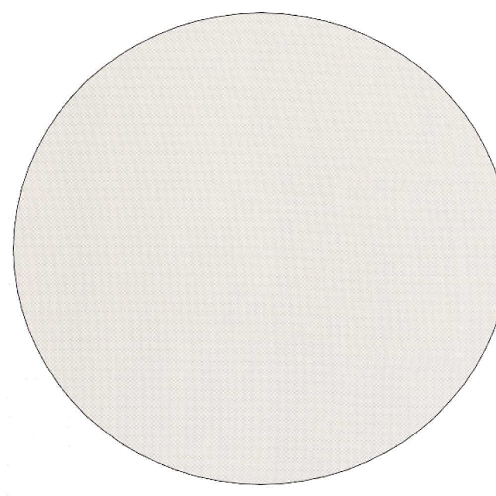 6" Round Basic  Beige Non Slip Rug Pad - Image 3