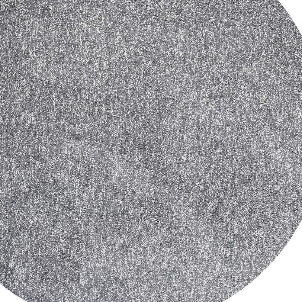 6' Round Grey Heather Plain Indoor Area Rug - Image 5