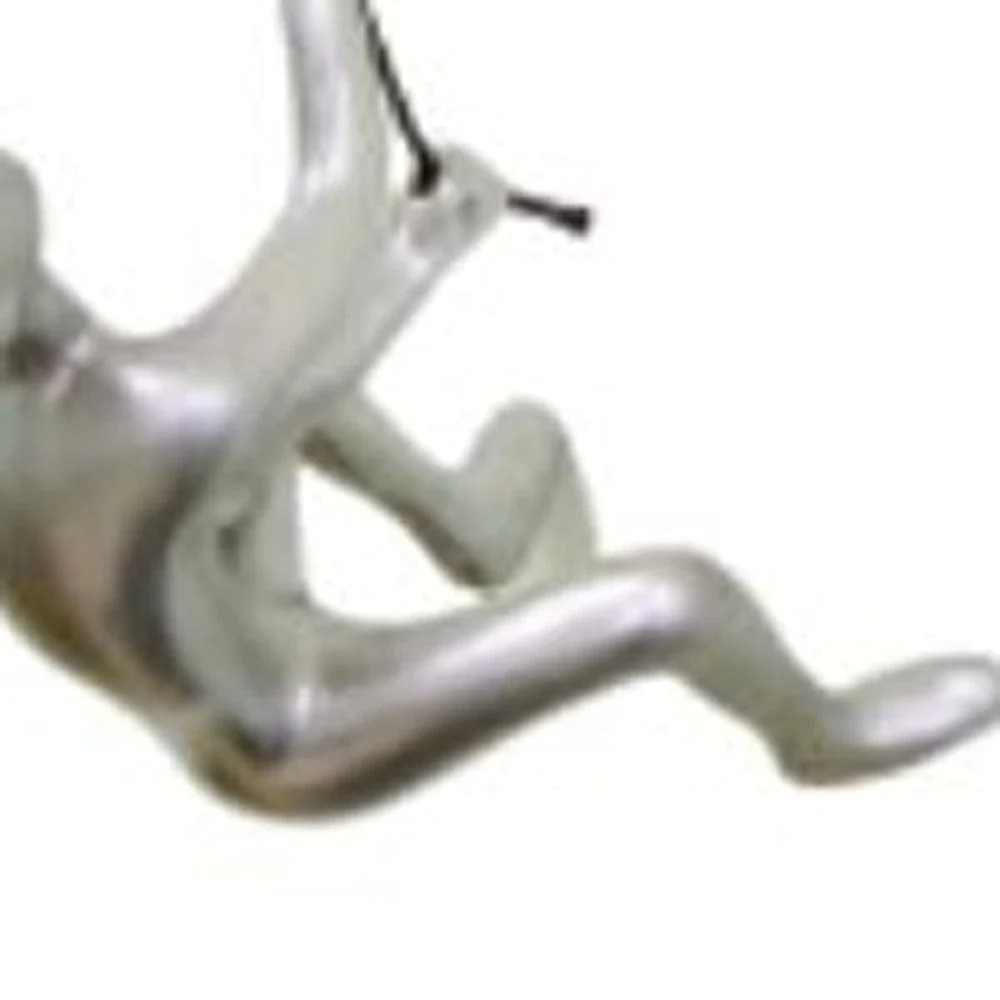 6" Silver Unique Climbing Man With Rope Wall Art - Image 3