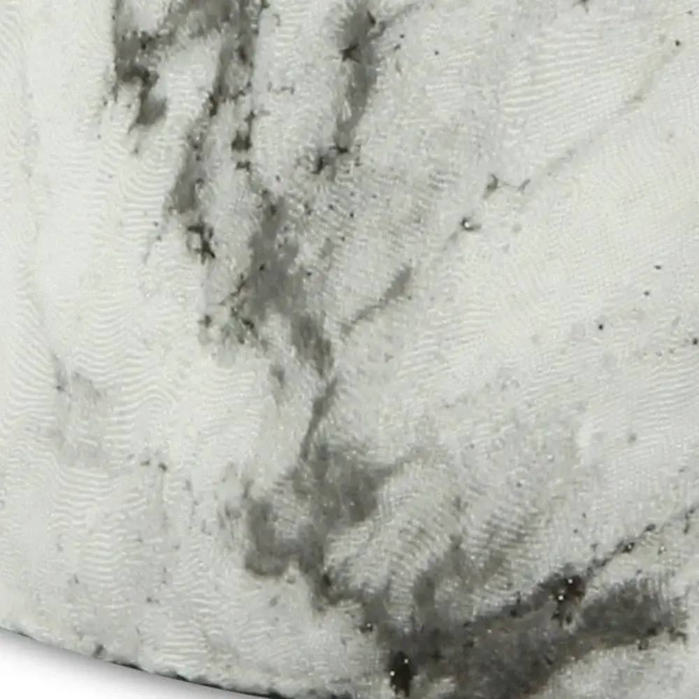 6" White and Gray Marbleized Ceramic Indoor Outdoor Round Pot Planter - Image 6