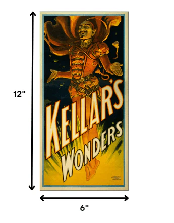6" X 12" Keller's Wonders Vintage Magic Poster Wall Art - Image 6