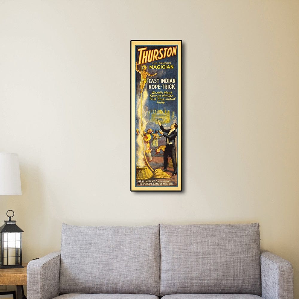 6" X 18" Thurston Rope Trick Vintage Magic Poster Wall Art - Image 5