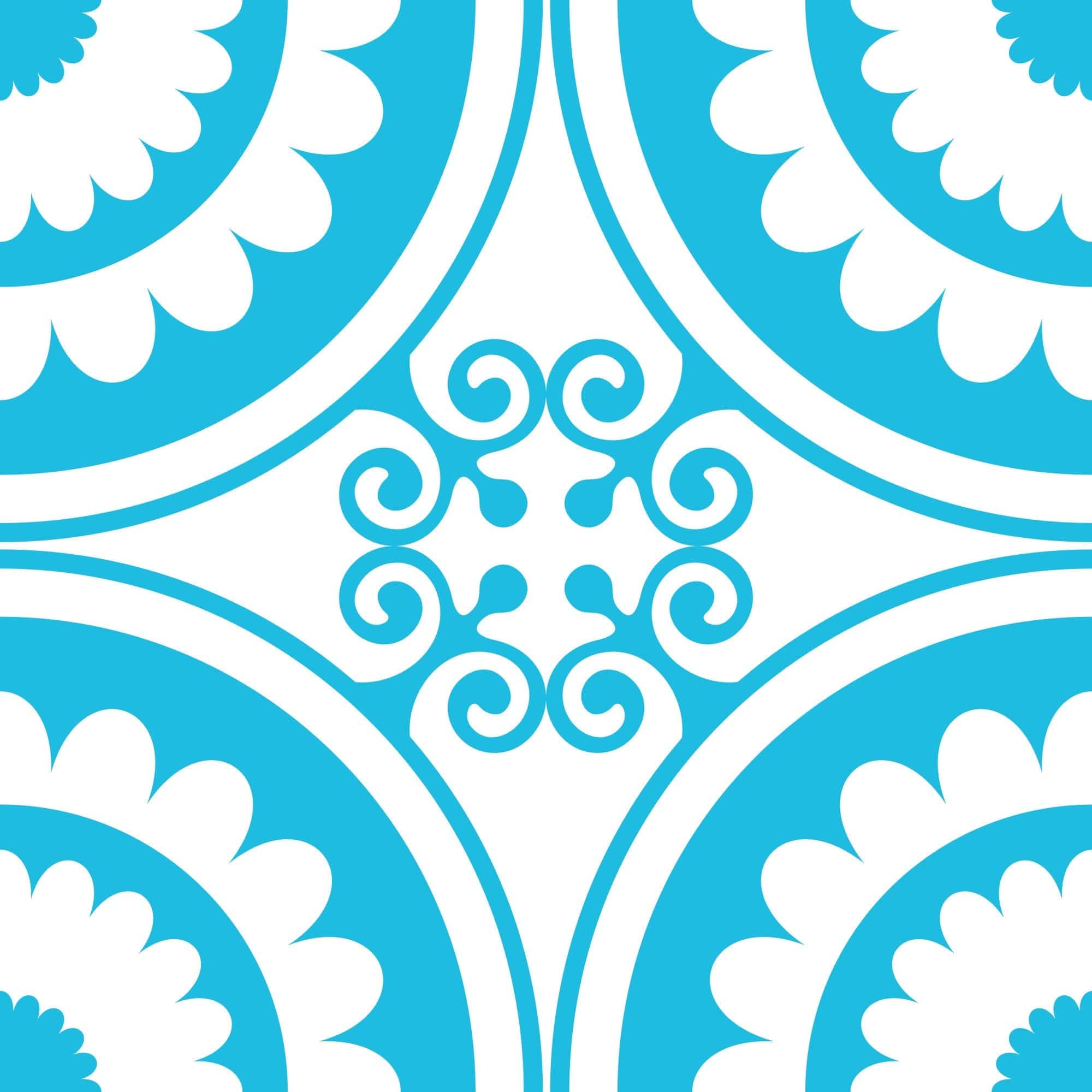 6" X 6" Aqua Gerber Removable Peel and Stick Tiles - Image 9