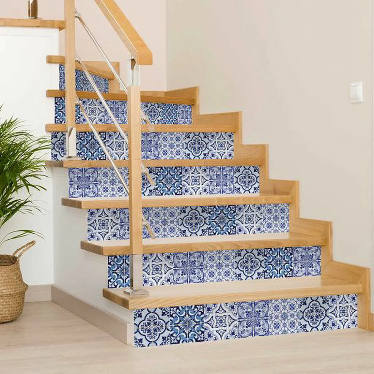 6" X 6" Azul Multi Mosaic Peel and Stick Tiles - Image 4