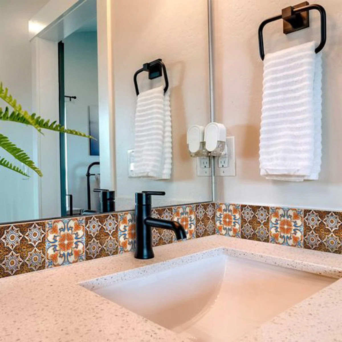6" X 6" Bella Terra Peel And Stick Removable Tiles - Image 6