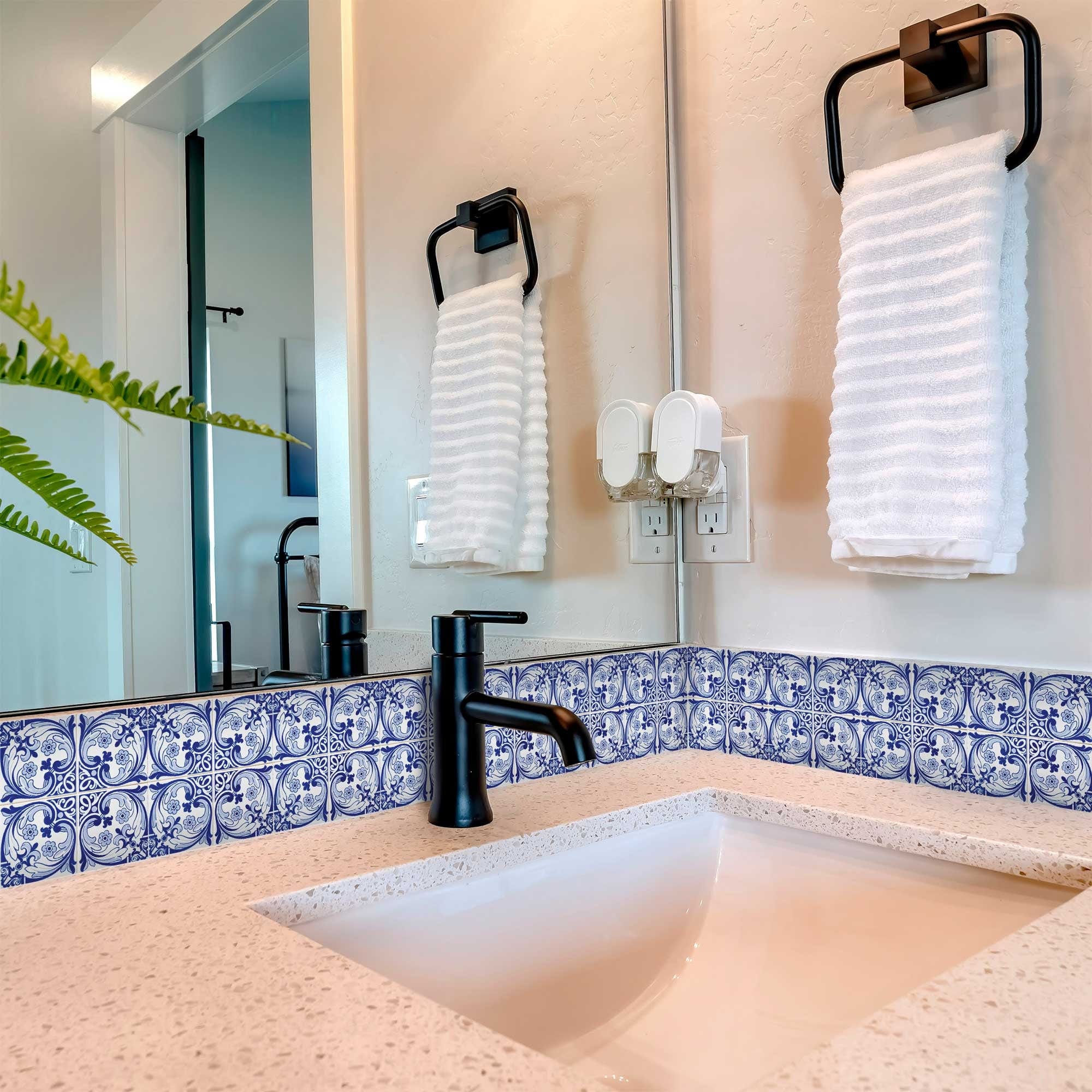 6" X 6" Blue Cloud Peel And Stick Removable Tiles - Image 4
