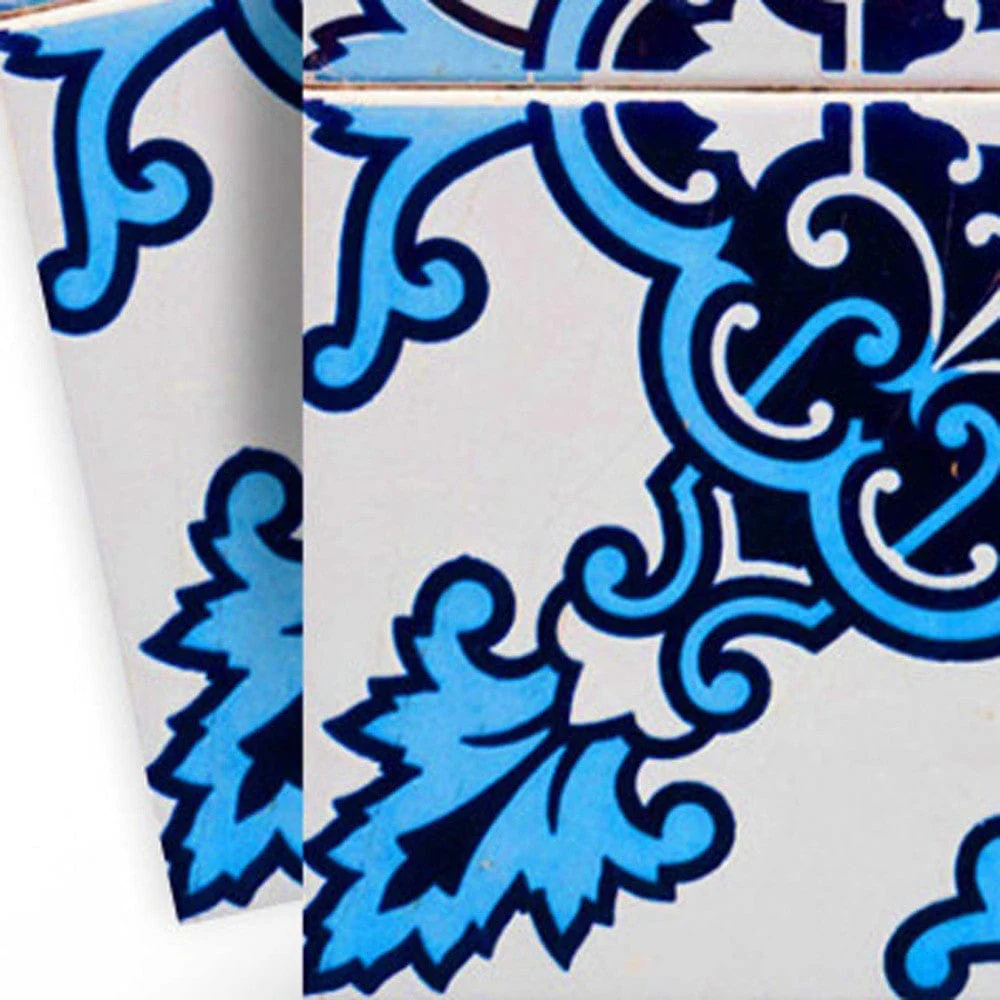 6" X 6" Blue Nelly Removable Peel and Stick Tiles - Image 3