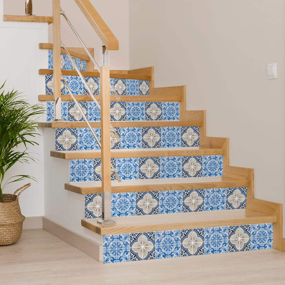 6" X 6" Blue Taupe Tobi Peel And Stick Tiles - Image 6