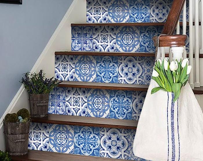 6" X 6" Bluebell Lina Removable Peel and Stick Tiles - Image 2