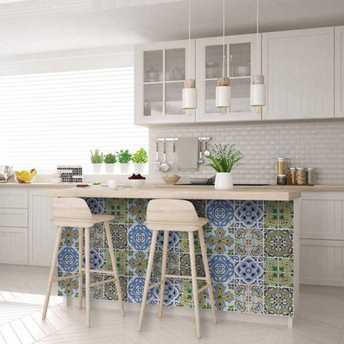 6" X 6" Cana Multi Mosaic Peel and Stick Tiles - Image 8