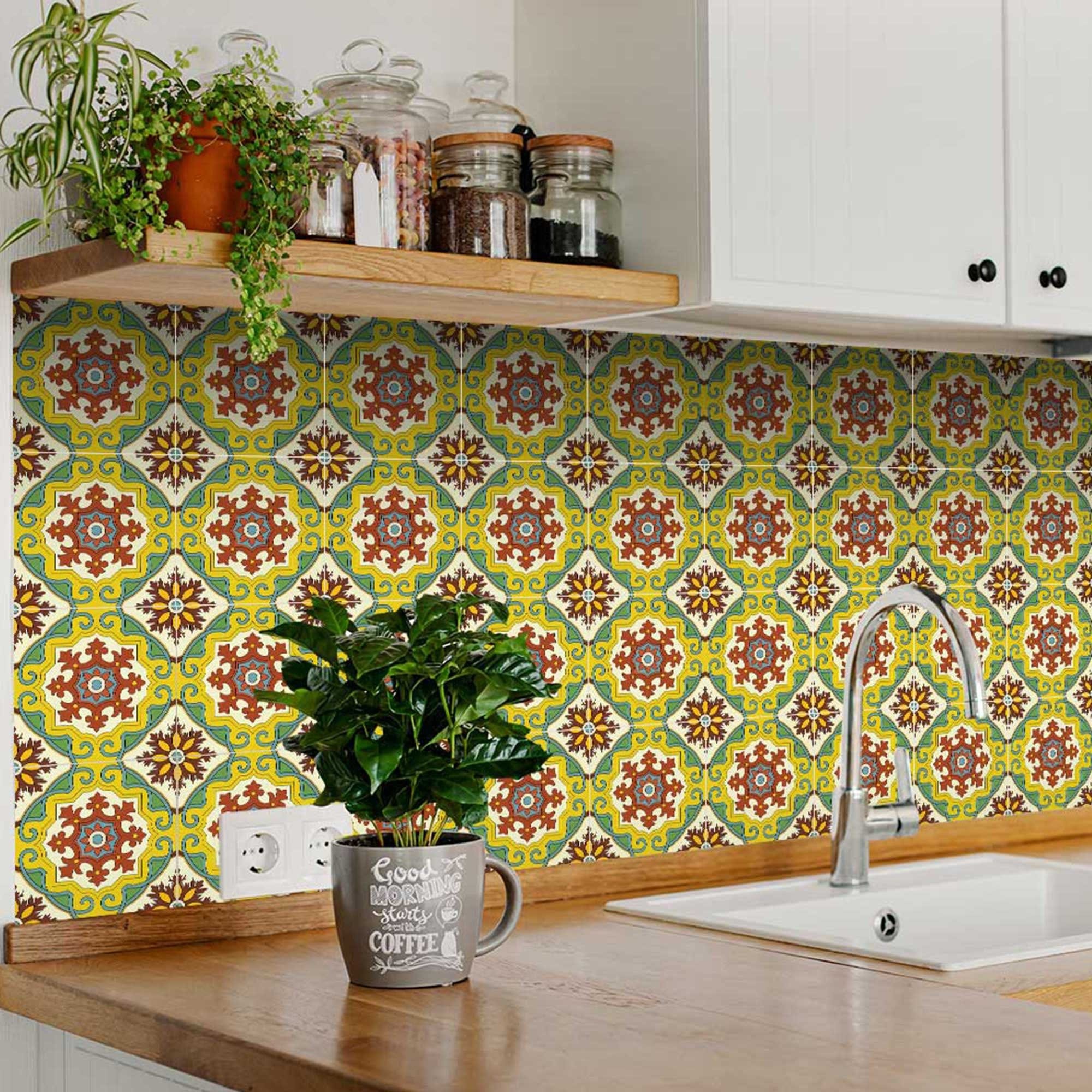 6" X 6" Fortuna Peel and Stick Removable Tiles - Image 5